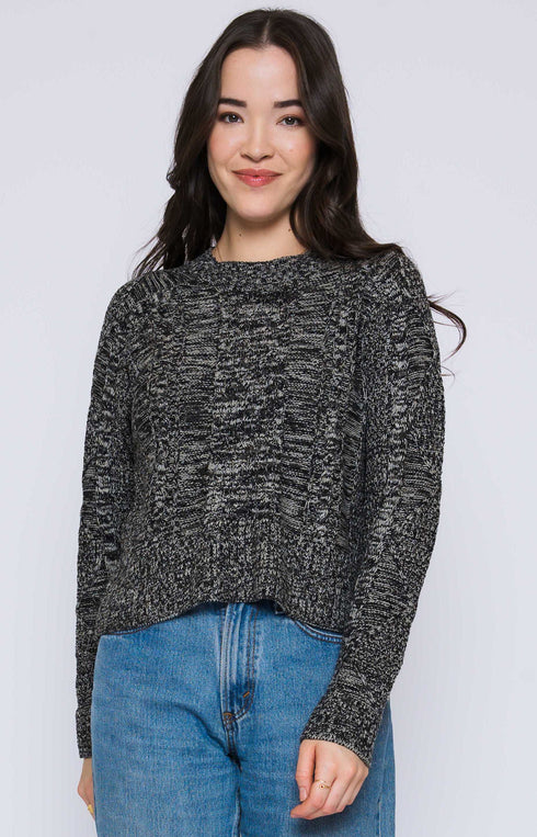 Willa-Cabled Raglan Pullover